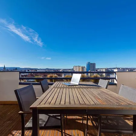 Le 8e Ciel Au Dessus De Duplex Avec Terrasse Panoramique * 디종