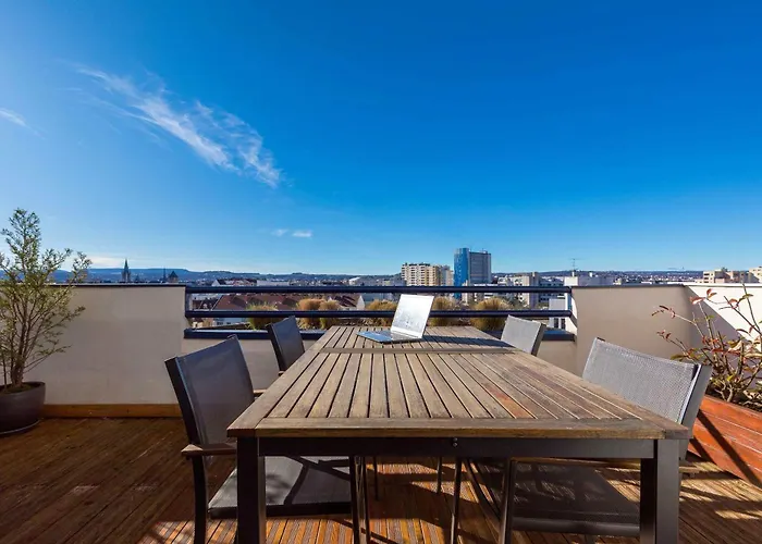 Le 8e Ciel Au Dessus De Duplex Avec Terrasse Panoramique * 디종